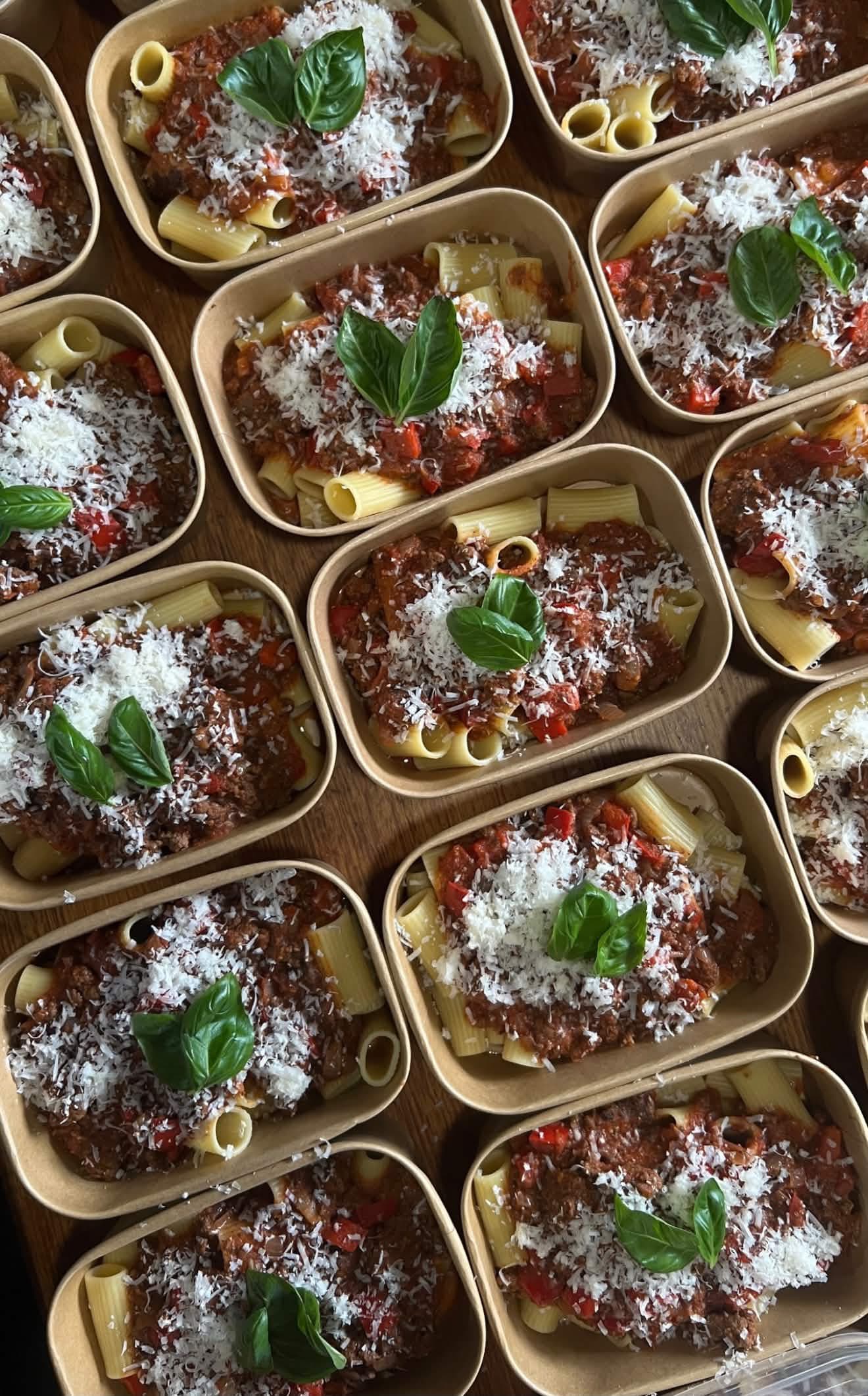 Nunna’s-style beef rigatoni
