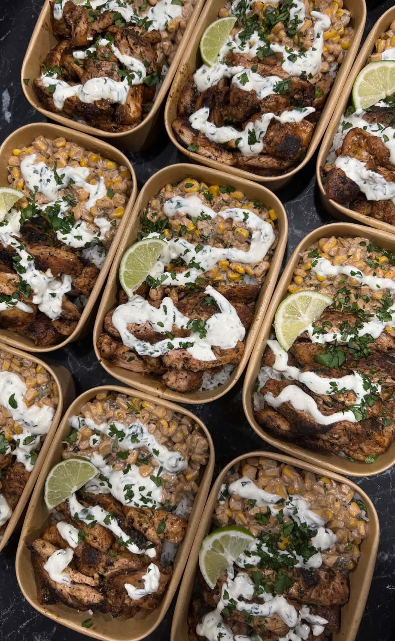 Mexican street-corn chicken bowl